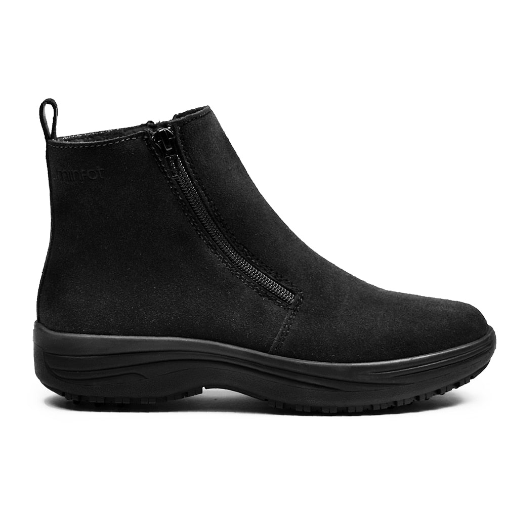Minfot Boots Orsa Semsket skinn Svart