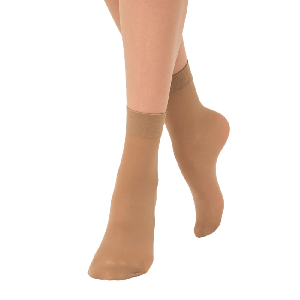 Giulia Easy Nylonstrømper Ankel 2-pk 40 den Caramel