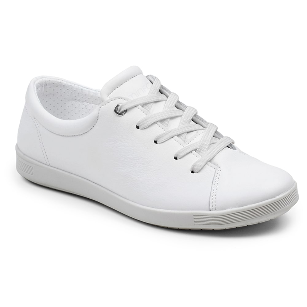 Minfot Aveny Sneaker Skinn Hvit