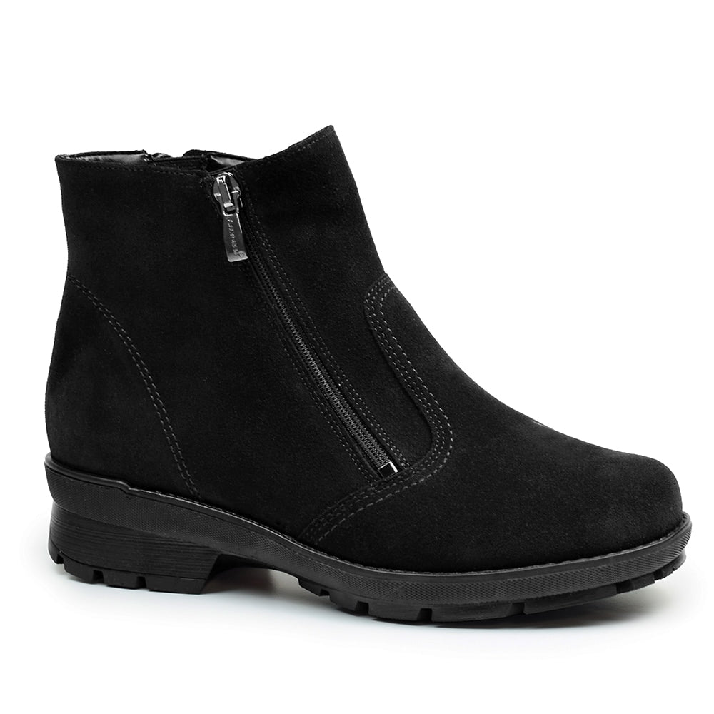 Minfot Aaltonen Brede Boots Grip+ Vasa Semsket skinn Ull Svart