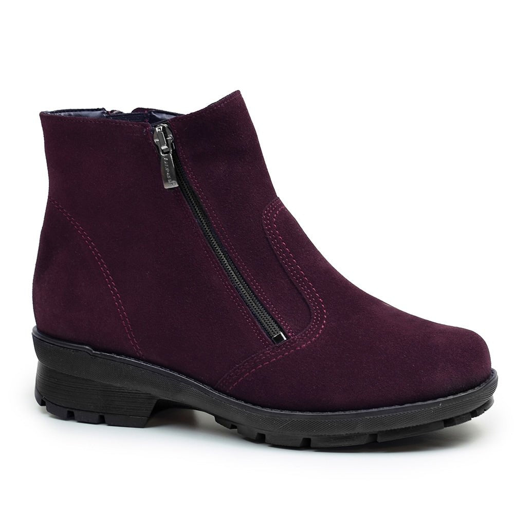 Minfot Aaltonen Brede Boots Grip+ Vasa Semsket skinn Ull Bordeaux