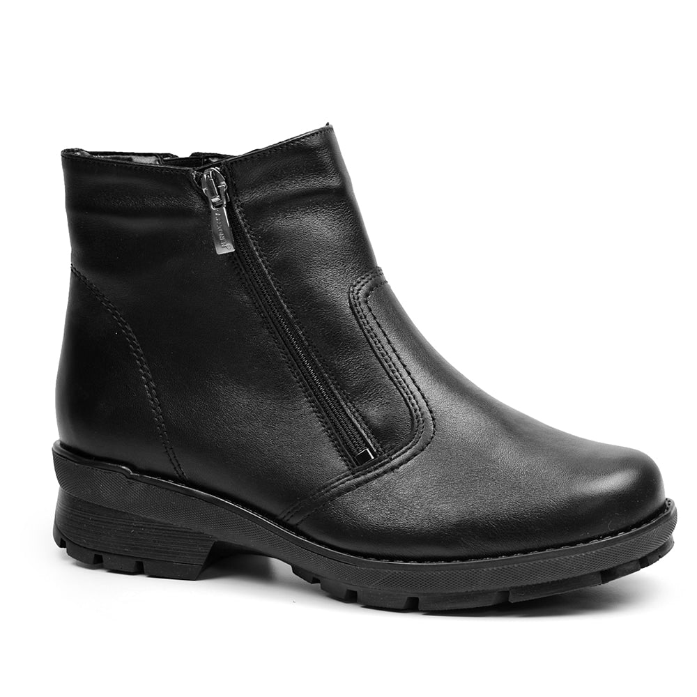 Minfot Aaltonen Brede Boots Grip+ Vasa Skinn Ull Svart