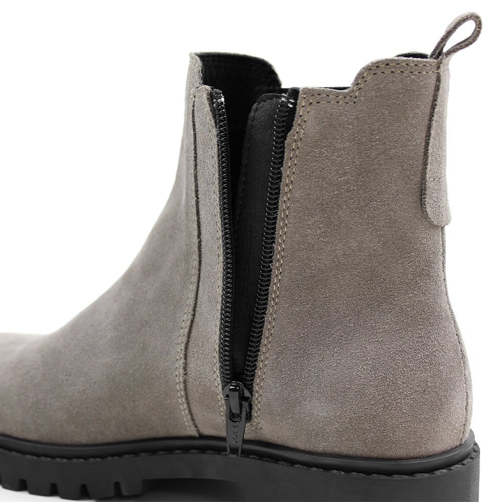 Produktbild 8 - Minfot Ribe Chelsea boots Zip Semsket skinn Taupe