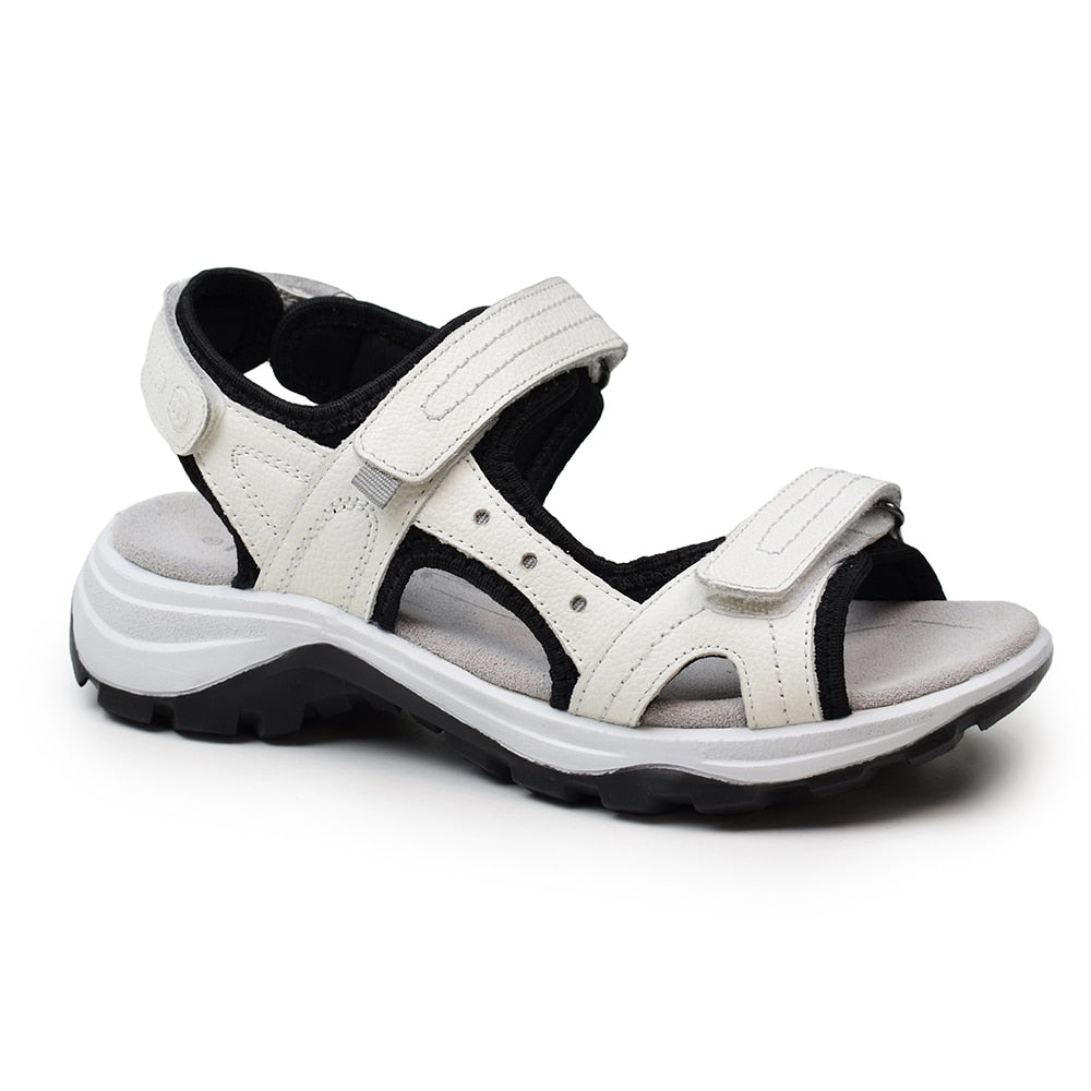 Minfot Sandaler Sandhamn Dame Lær Offwhite