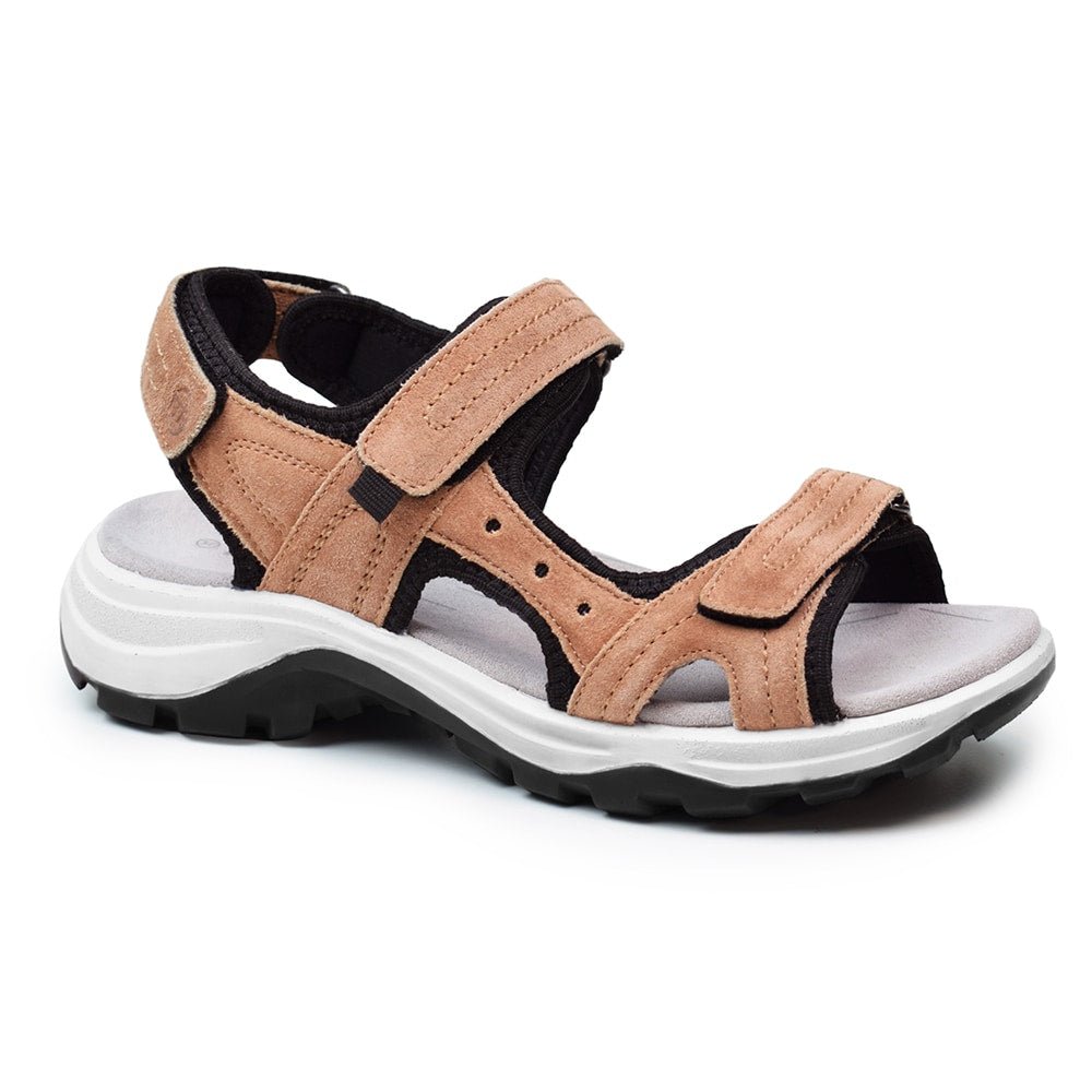 Minfot Sandaler Sandhamn Dame Semsket skinn Terracotta