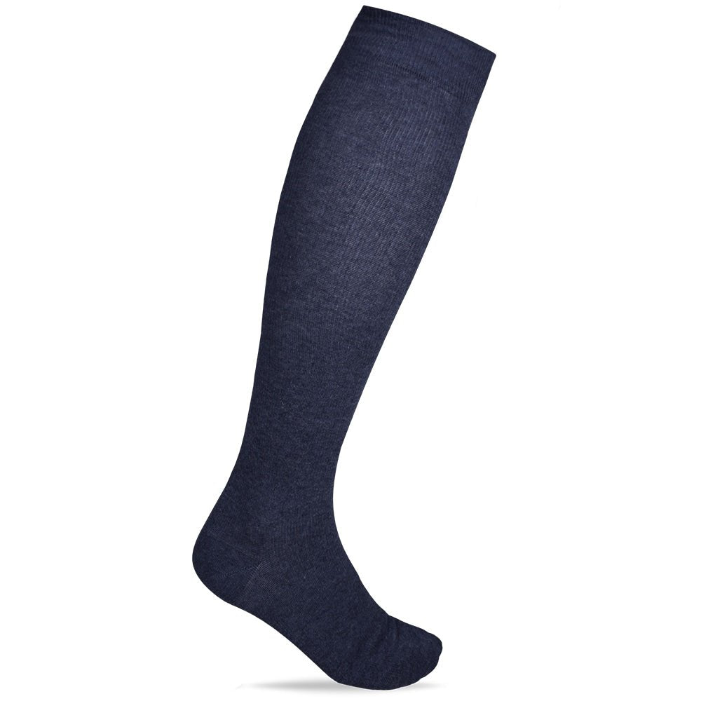Minfot Støttestrømper Bomull Melange Mørkblå Eco 1-pk