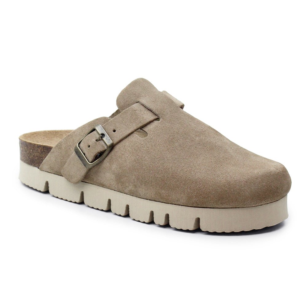 Minfot Tøfler Upstep Dana Semsket skinn Taupe