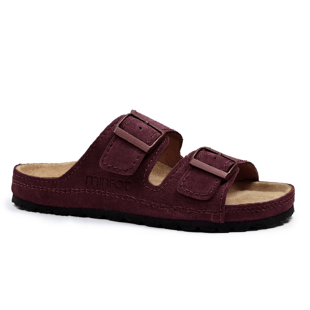 Minfot Sandaler Voss Semsket skinn Burgunder