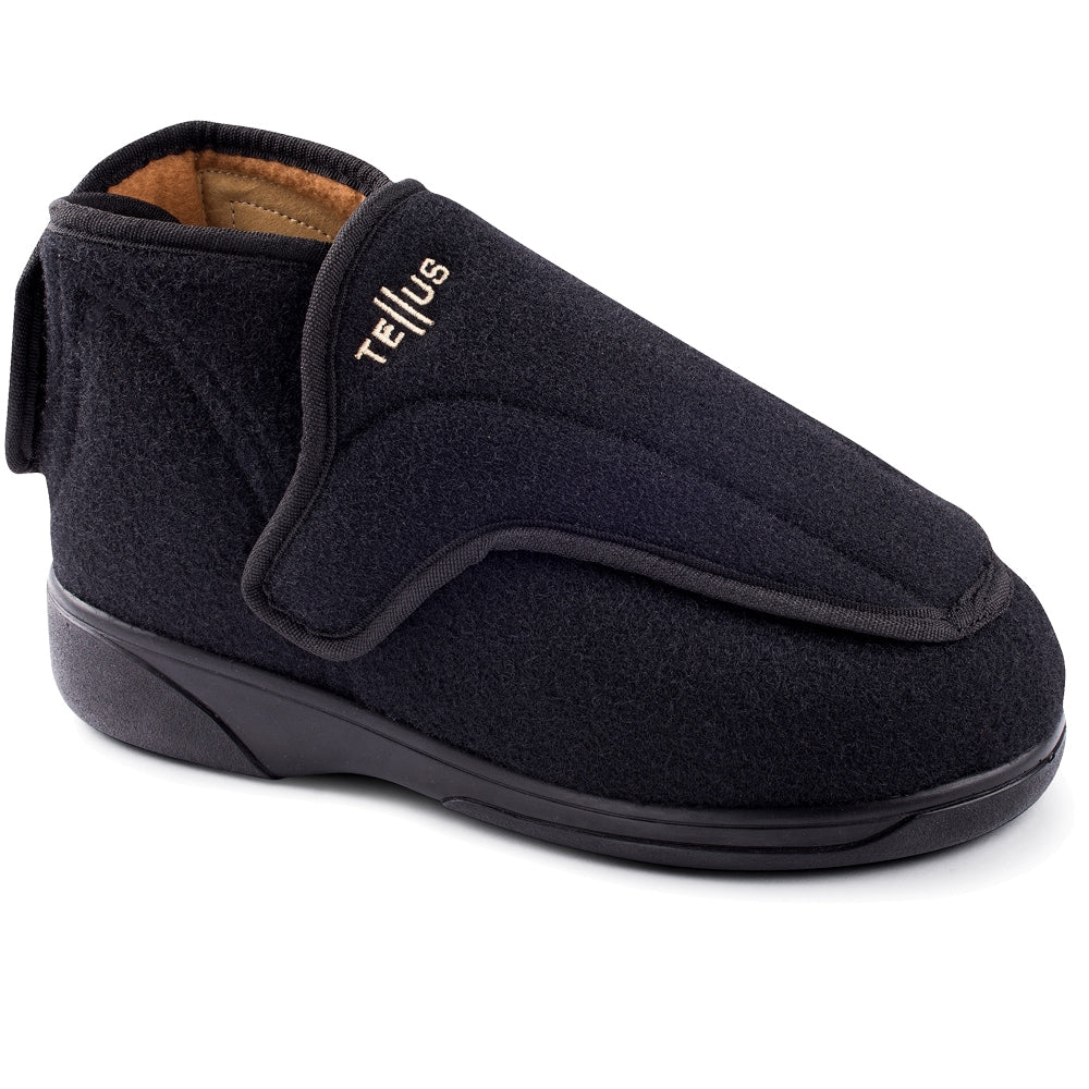 Tellus Care Titan Tøffel Svart Specialsko