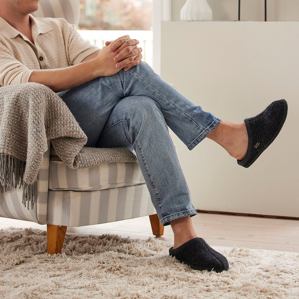 Produktbild 2 - Ulle Ulltøfler Original Mens Black Melange