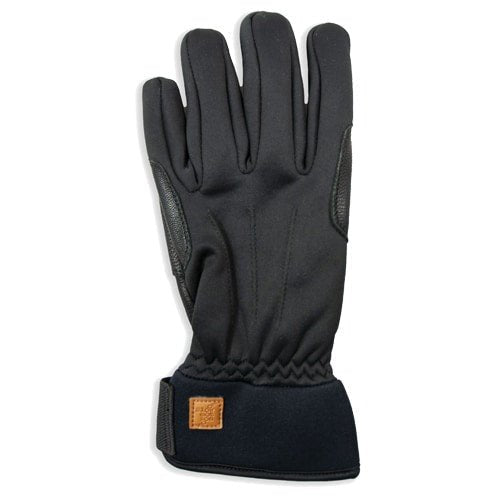 Börjesson Hansker Herre Soft Shell Skinn Uttervik Svart