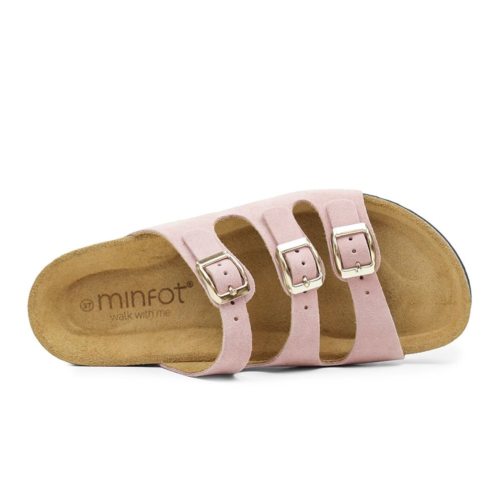 Produktbild 3 - Minfot Sandal Myk Bio Rose Semsket skinn