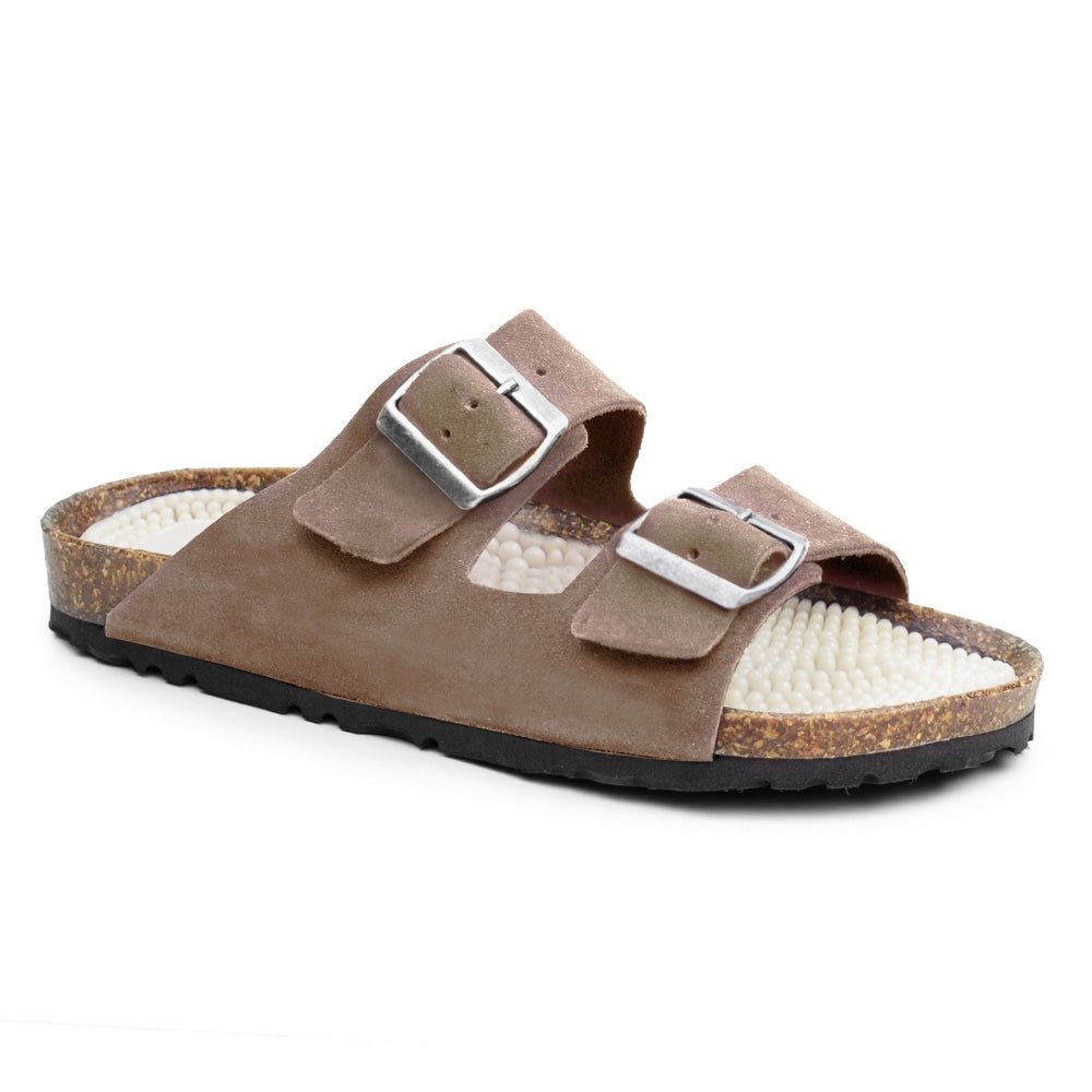 Minfot Massasje Sandaler Bio Semsket skinn Tan