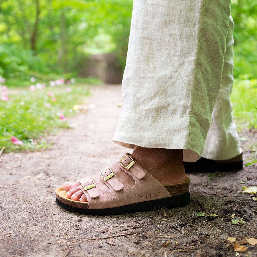 Produktbild 8 - Minfot Sandal Myk Bio Rose Semsket skinn