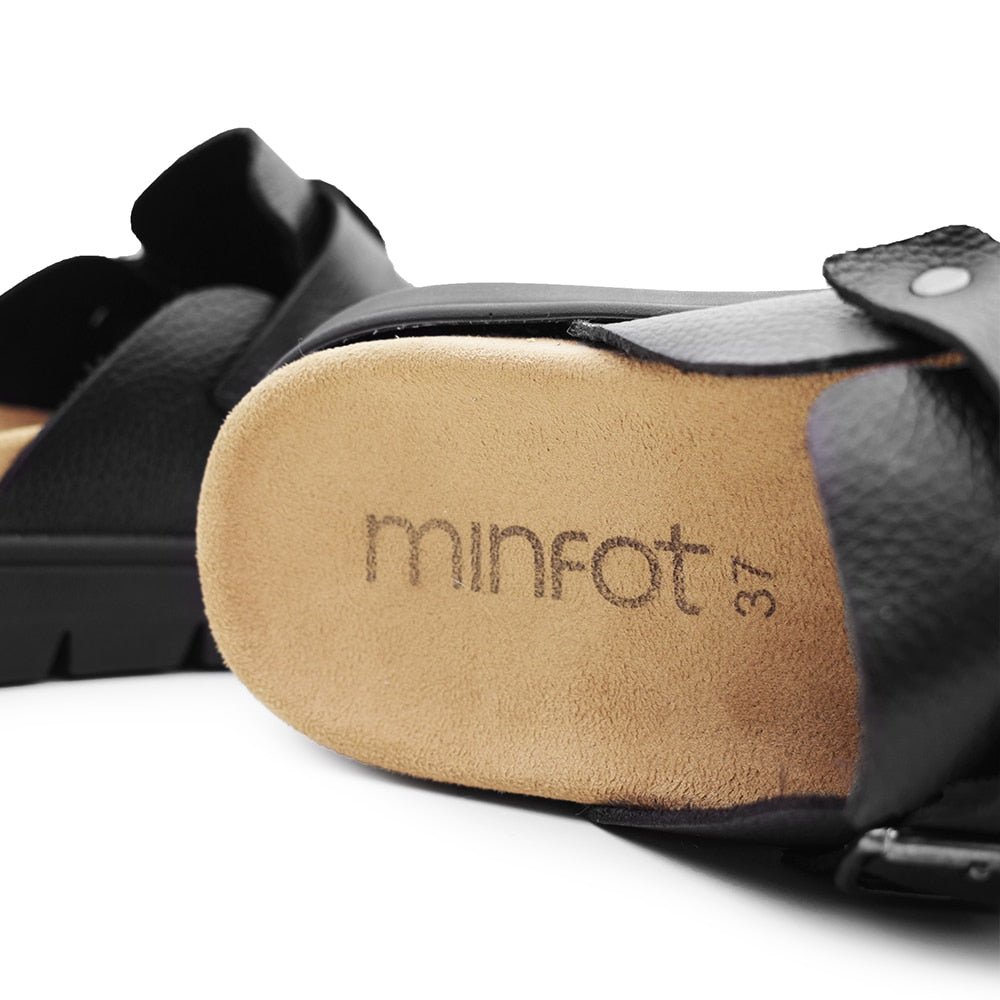 Produktbild 11 - Minfot Myk tøffel Soft Svart Lær