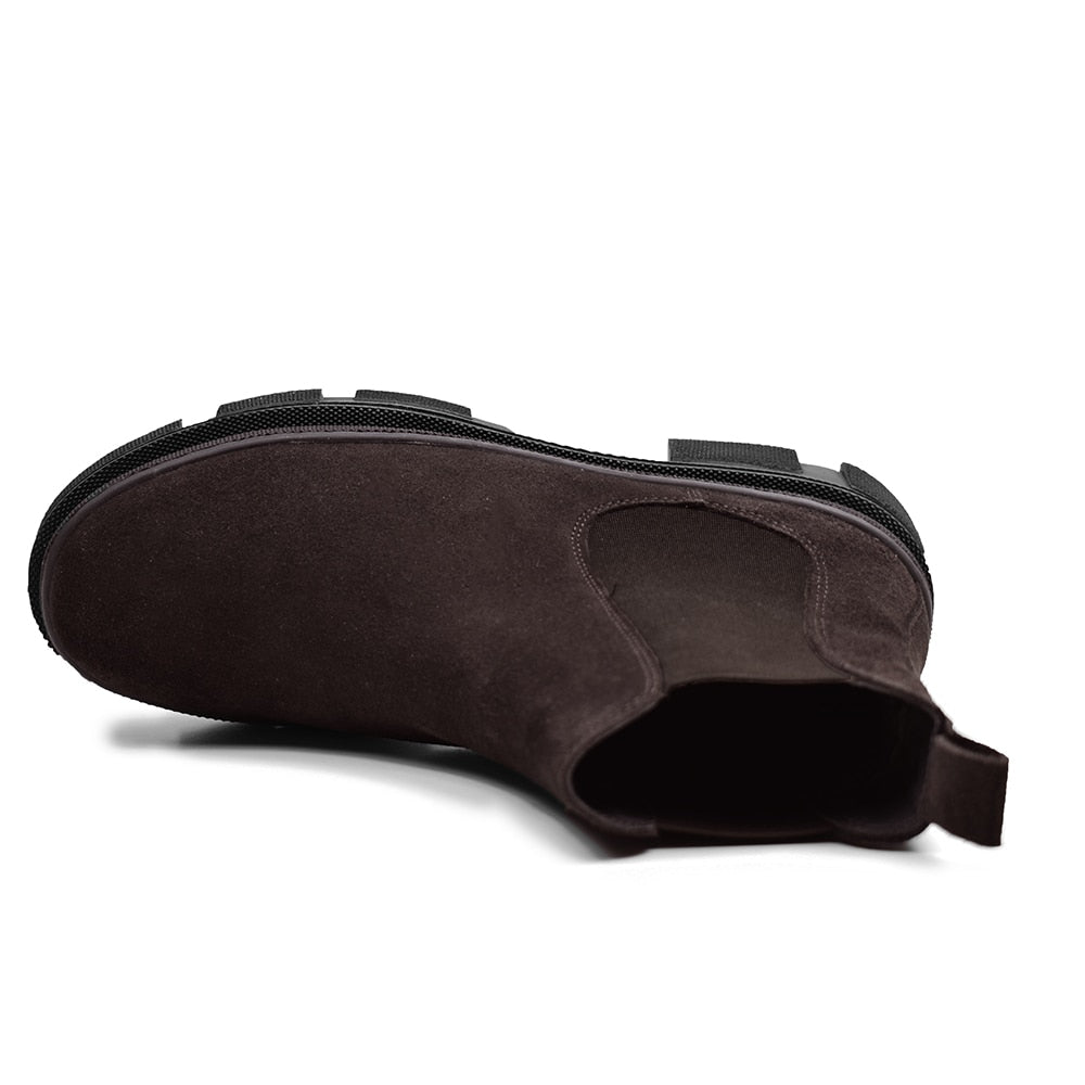 Produktbild 5 - Minfot Chelsea boots Oslo Semsket skinn Mørkebrun