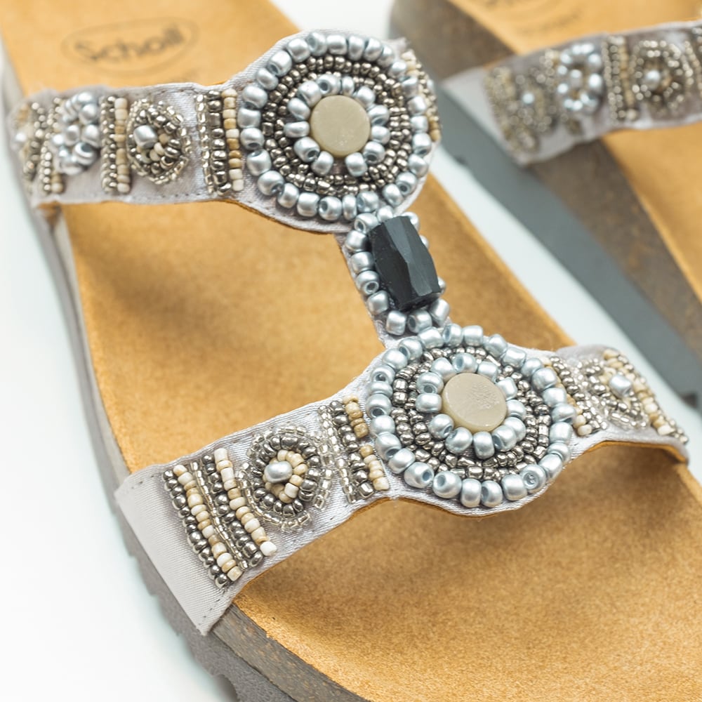 Produktbild 11 - Scholl Sandaler Dame Bioprint Bogota Silver