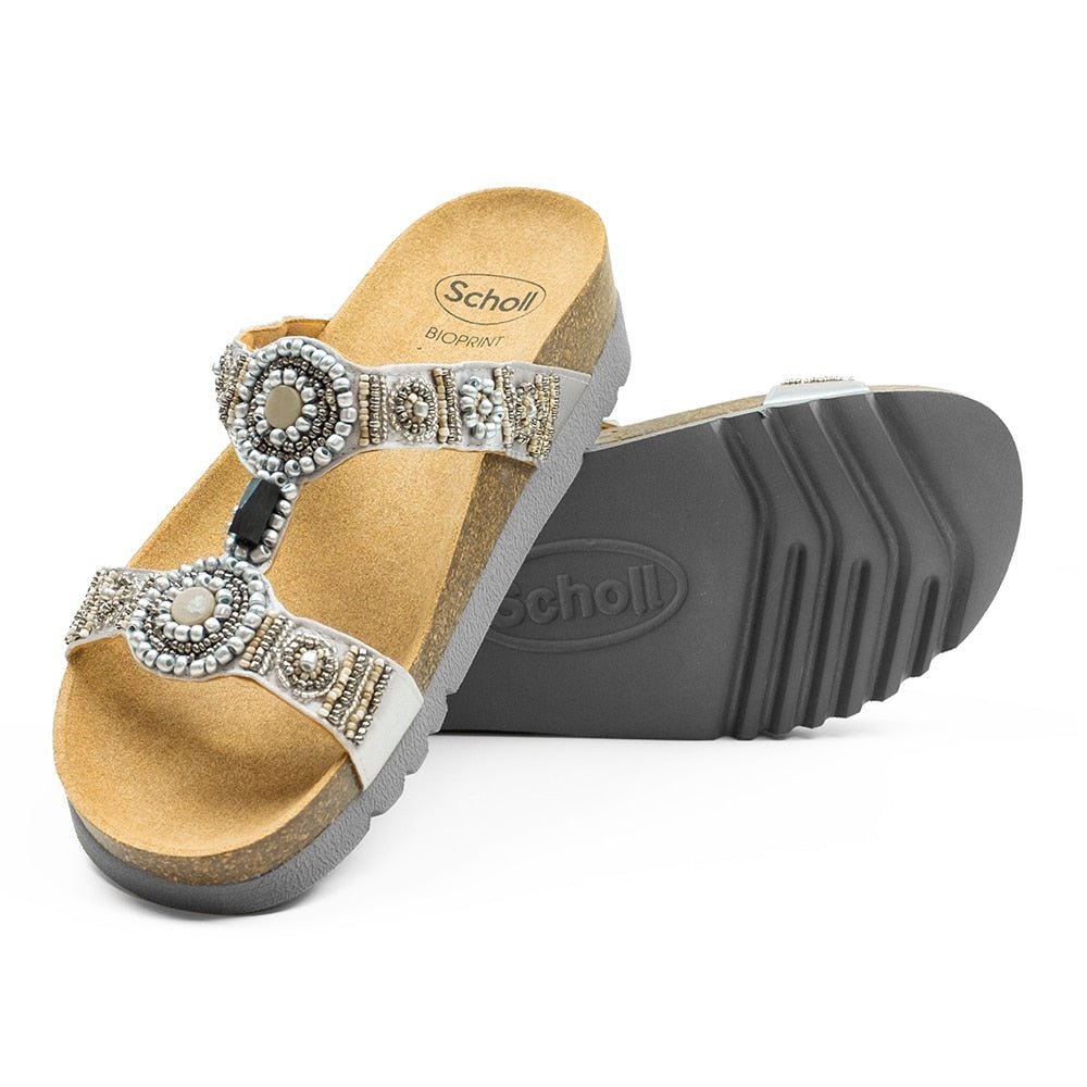 Produktbild 10 - Scholl Sandaler Dame Bioprint Bogota Silver