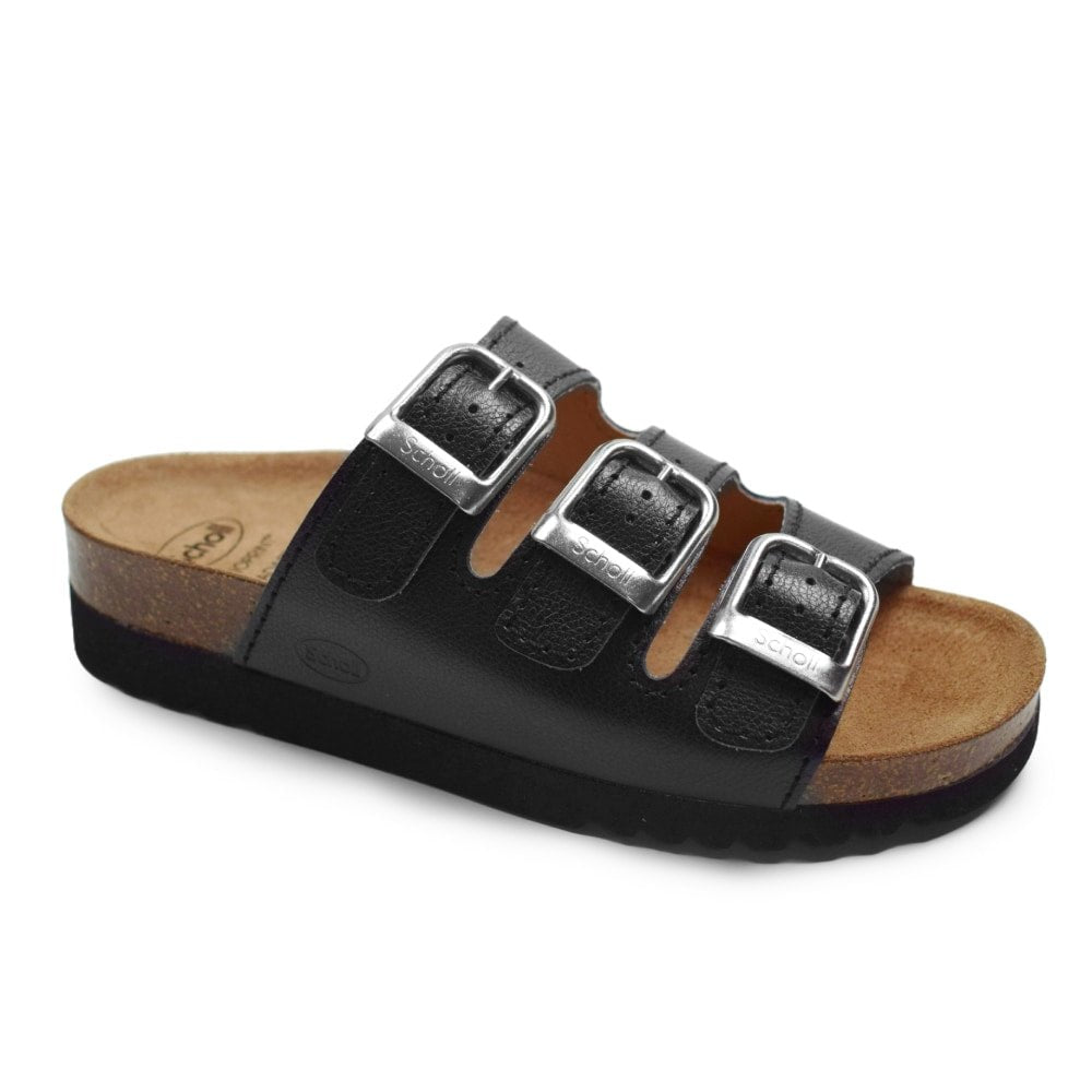 Scholl Sandal Dame Rio Nero Svart – Minfot