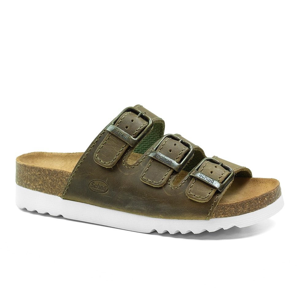 Scholl Sandal Dame Rio Oliv