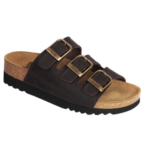Scholl Damesandal Rio AD Dark Brown