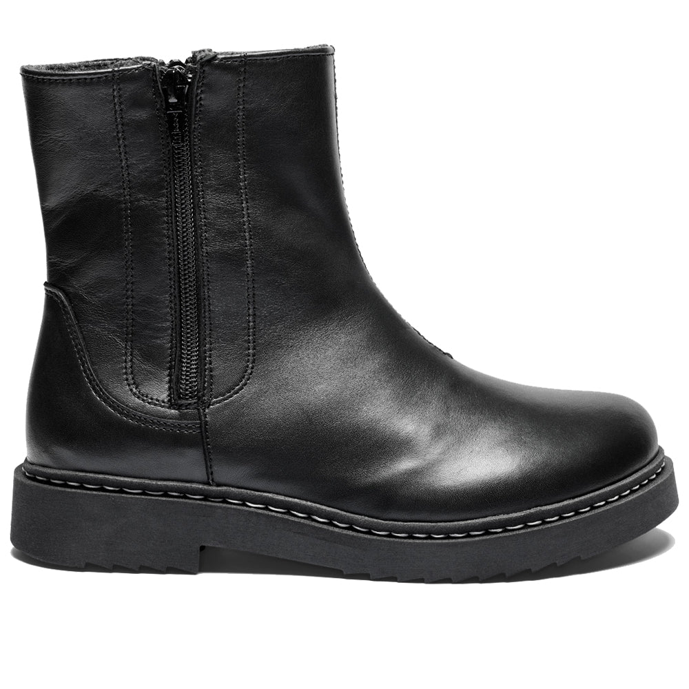 New Feet Lykke Støvler Glidelås Svart