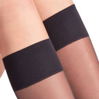 Falke Pure Matt Knestrømper Dame Nylon 20 den Svart 1-pk