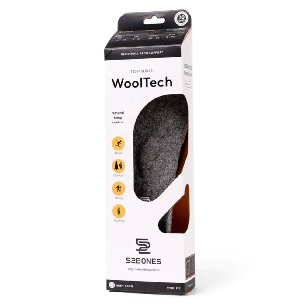 52BONES WoolTech High Såler Ull Høy Bue