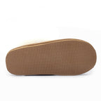 Minfot Saueskinnstøfler Slip-on Duved med såle Chestnut