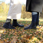 Minfot Ami Chelsea Boots Dame Vannavvisende TEX Skinn Svart