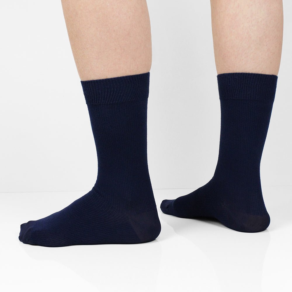 Produktbild 8 - Minfot Ankelstøttestrømper Bambus Navy 1-pack