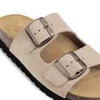 Minfot Moa Biosandaler Dame Mokka Anatomisk 2-stropper Beige