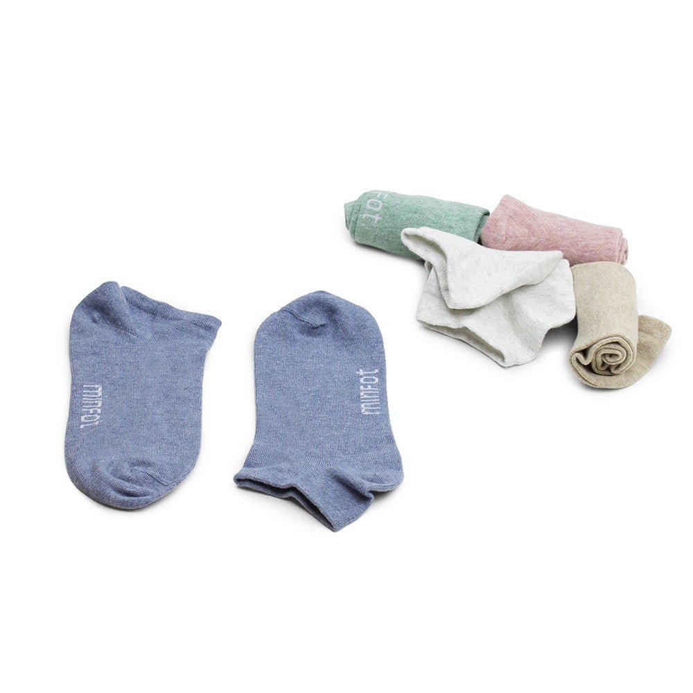 Produktbild 8 - Minfot Bomullssokker Sneaker Sensitive Pastell 5-pakning