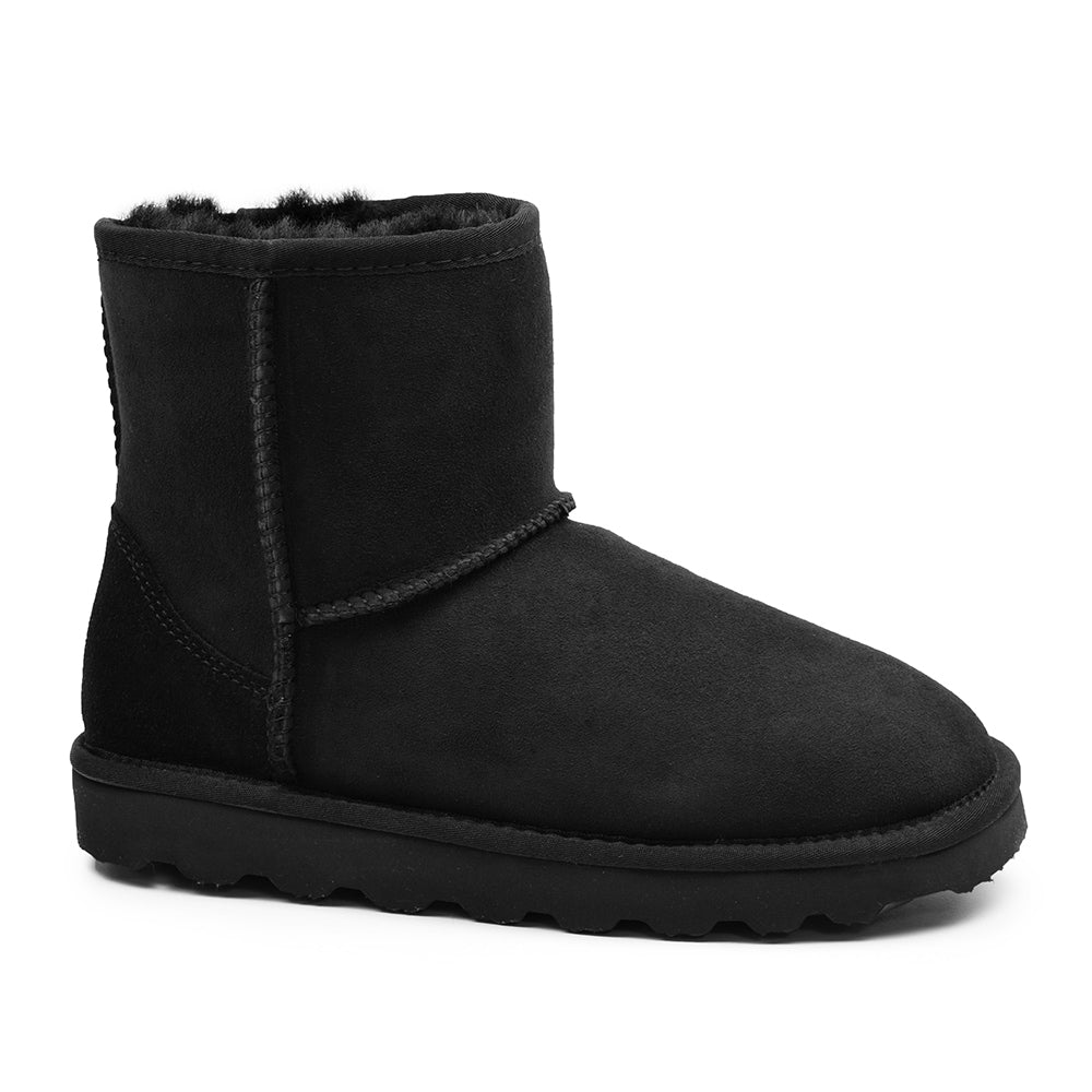 Boots Fårskinn Classic Black Rugged Gear