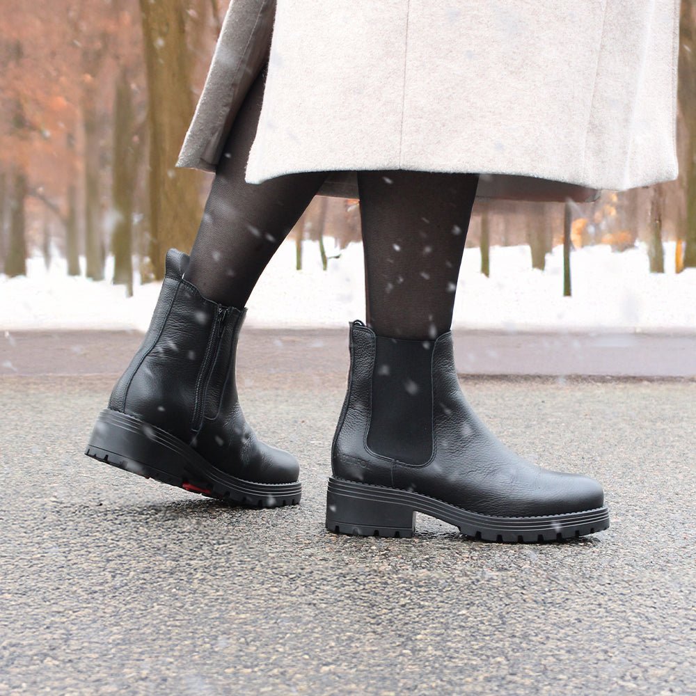 Produktbild 2 - Minfot Cityspike Chelsea Piggsko Zip Skinn Svart