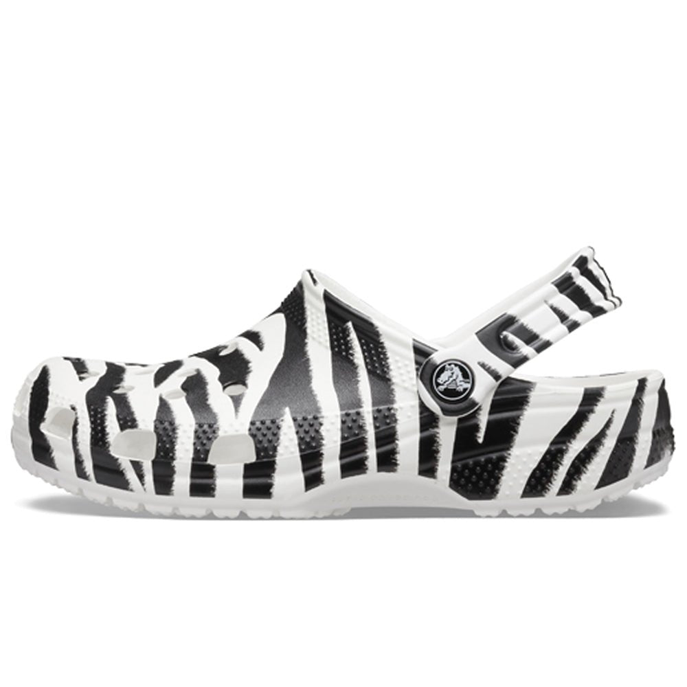 Produktbild 3 - Crocs Classic Clog Animal Print White Zebra