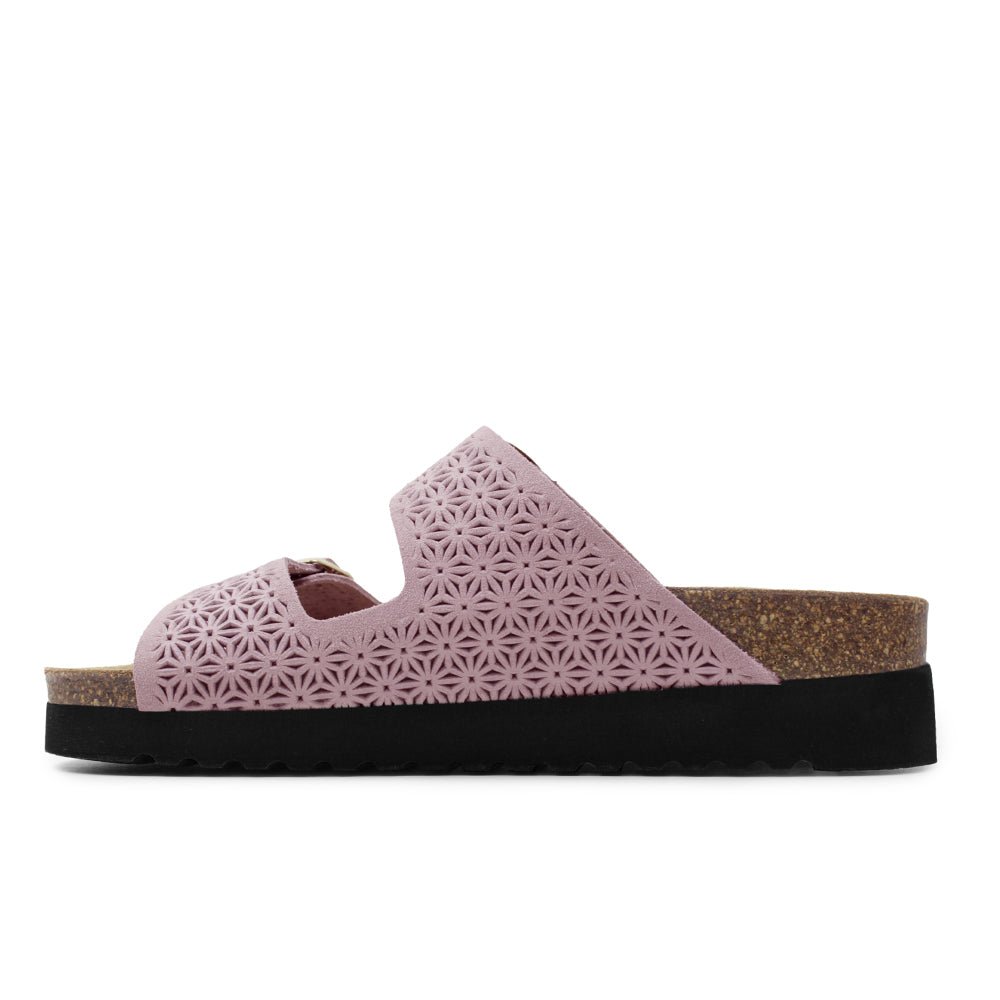 Minfot Daisy Sandaler Dame Semsket Skinn Rosa
