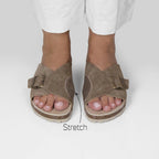 Minfot Li Sandaler Dame Semsket Hallux Valgus Primo Soft Stone