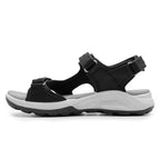 Minfot Nyhamn Sandaler Dame Nubuck Svart