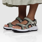 Minfot Nyhamn Sandaler Dame Green Beige