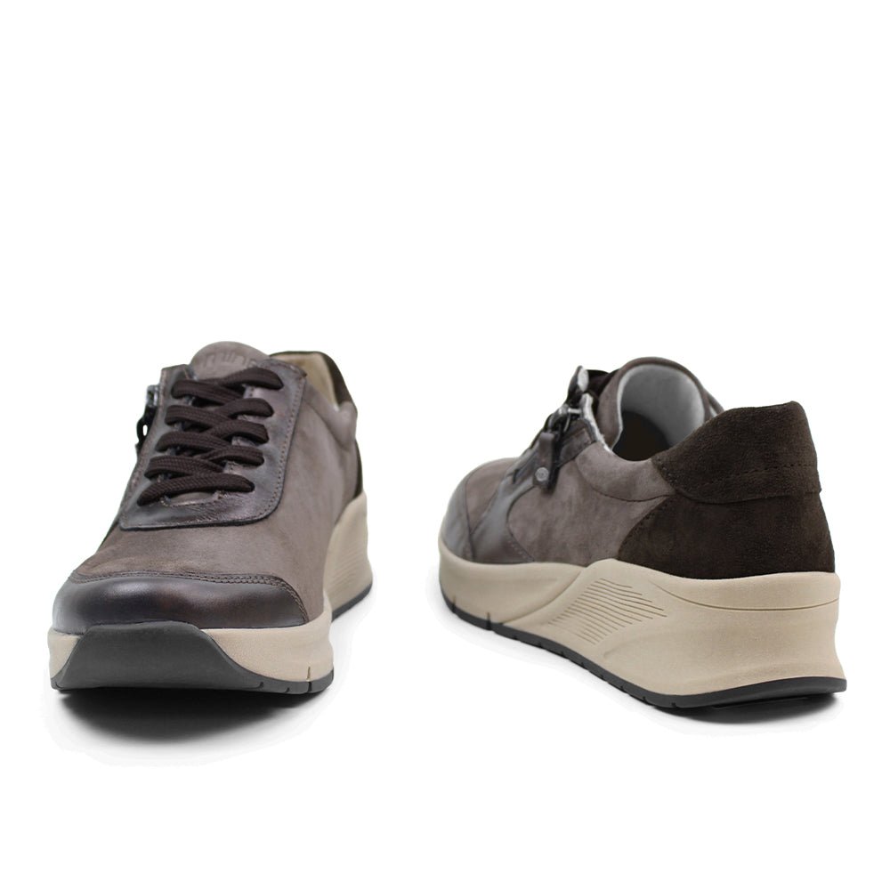 Minfot Vei Sneaker Stretch Nubuck Taupe Oxid