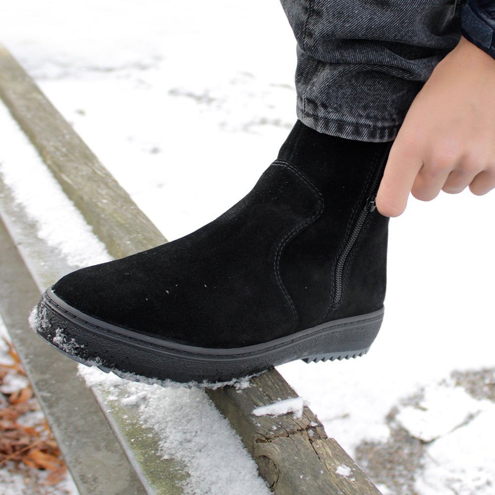 Produktbild 25 - Minfot Piggsko Idre Semsket skinn Ull Svart