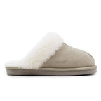 Minfot Saueskinnstøfler Slip-on Duved med såle Sand