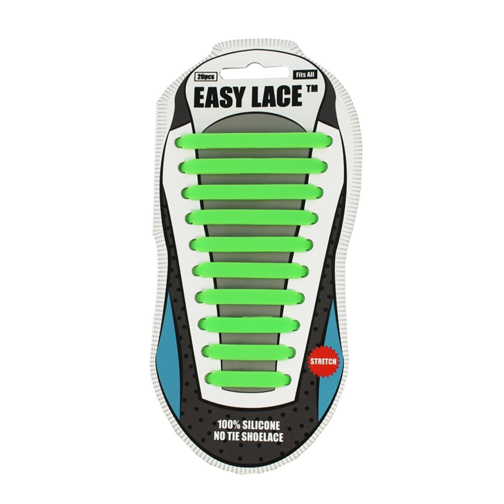 Easy Lace Elastiska Skolisser Grøn