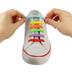 Easy Lace Elastiska Skolisser Rainbow