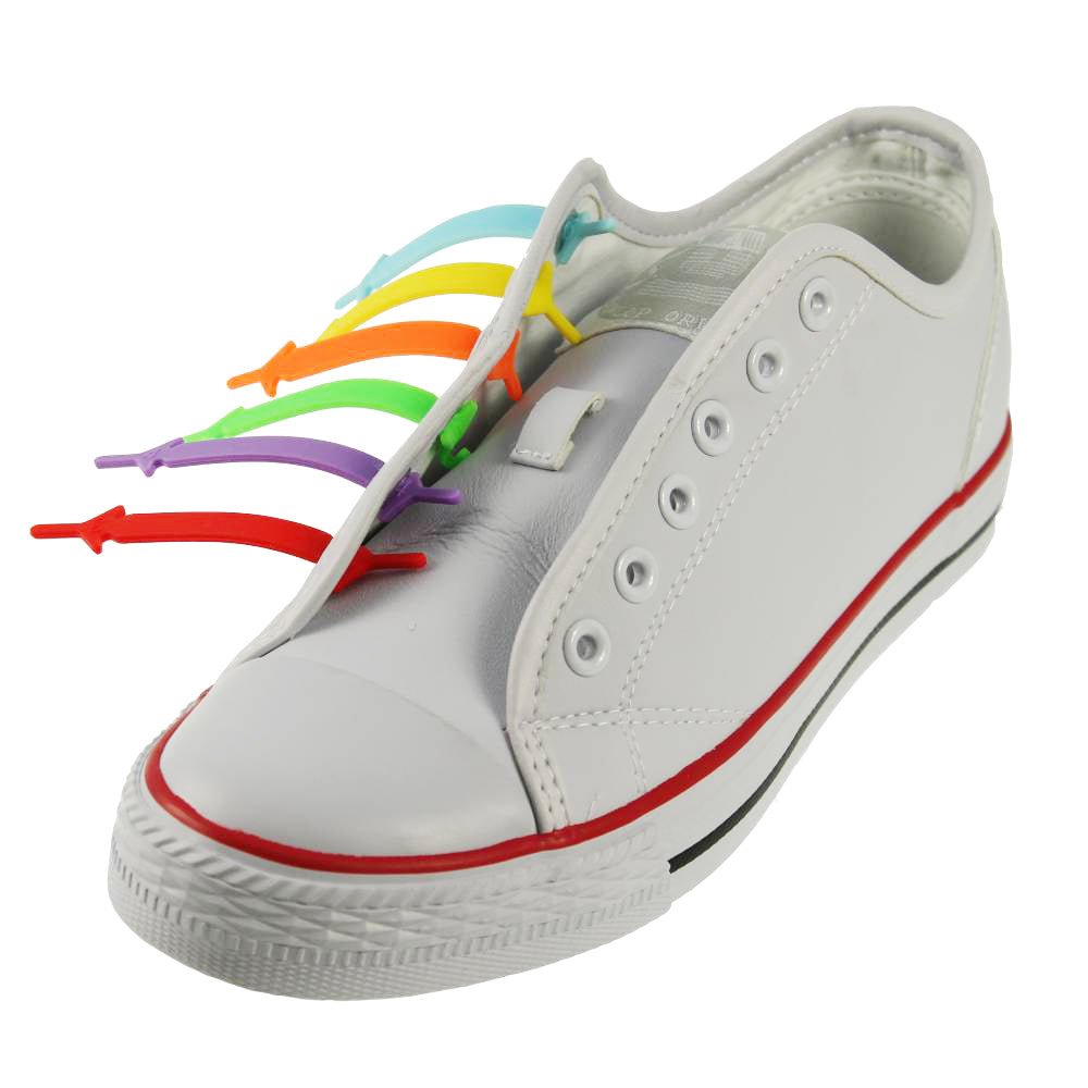Easy Lace Elastiska Skolisser Rainbow