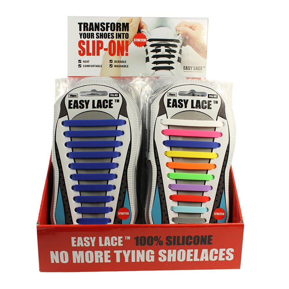 Easy Lace Elastiska Skolisser Rainbow