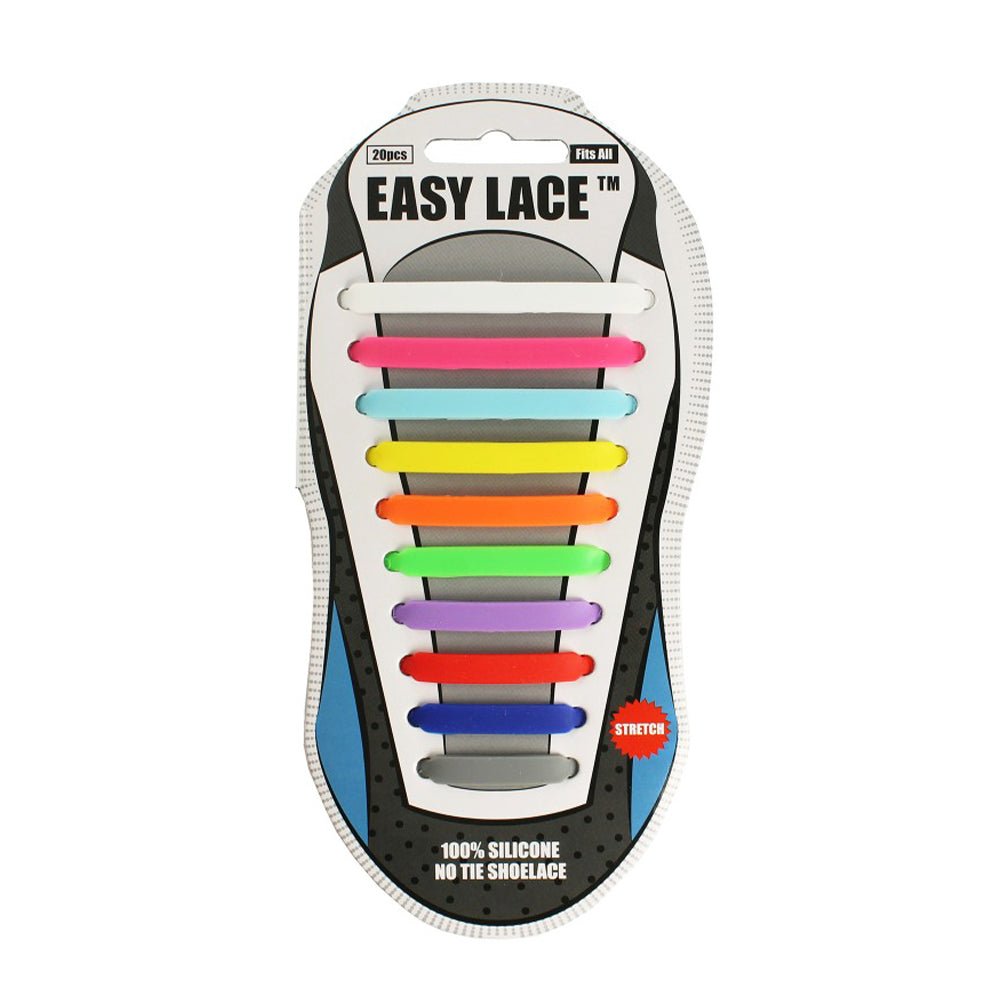Easy Lace Elastiska Skolisser Rainbow