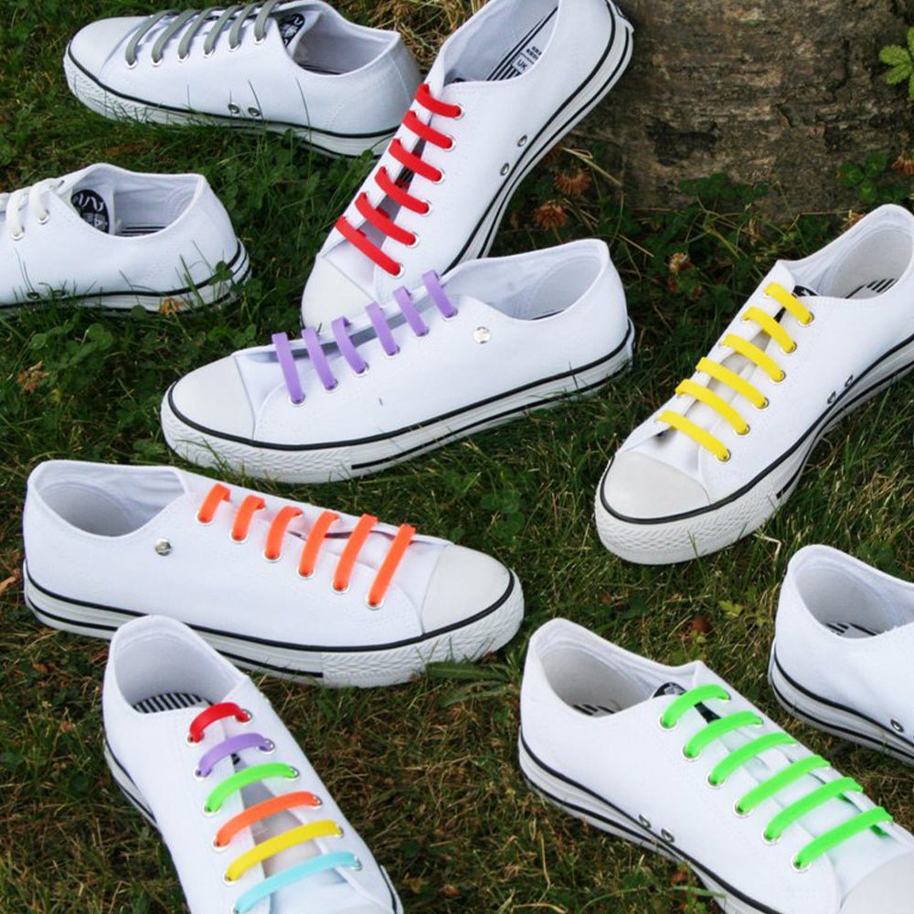 Easy Lace Elastiska Skolisser Rainbow