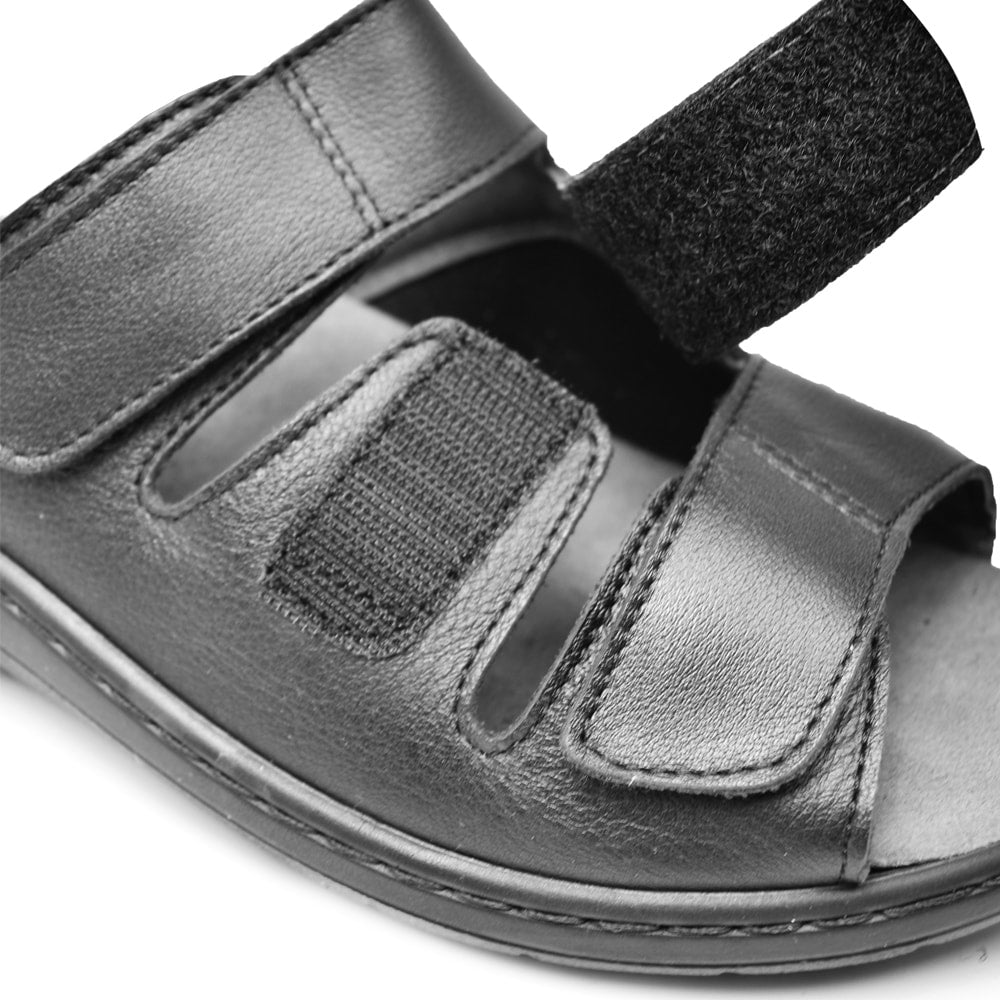 Embla Hälsoskor Sandaler Linnea Ergoflex Elastisk Svart